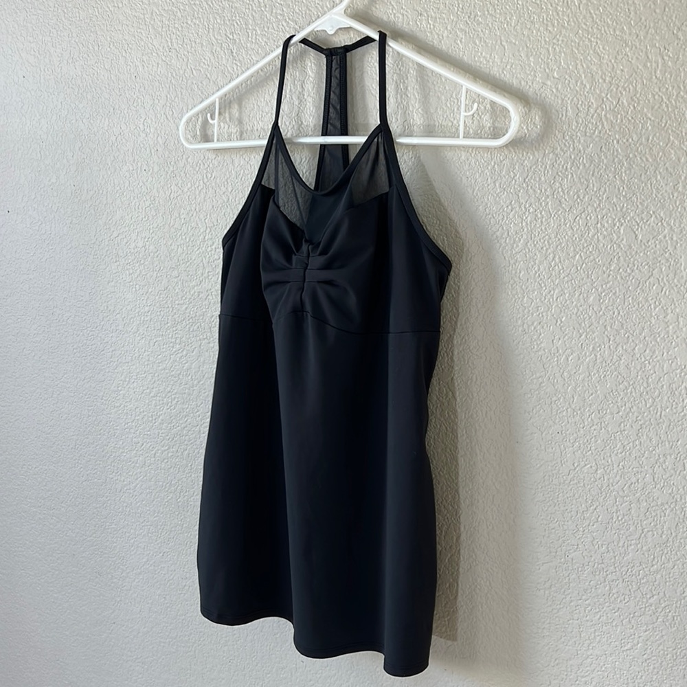 Fabletics Black Mesh Racerback Tank - Picture 2 of 16